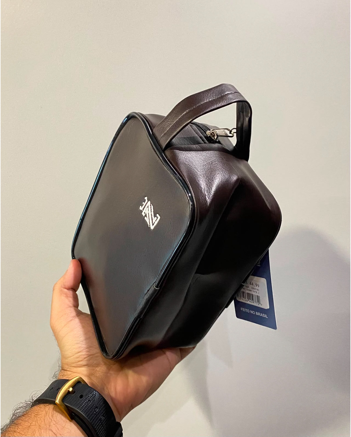 Necessaire Unissex Courino Domzale Ref.20500 — Café
