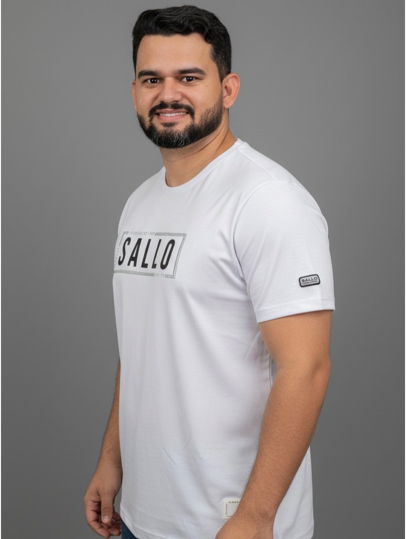 Camiseta Masculina Sallo Beer Rise Up Ref.10108267 — Branco