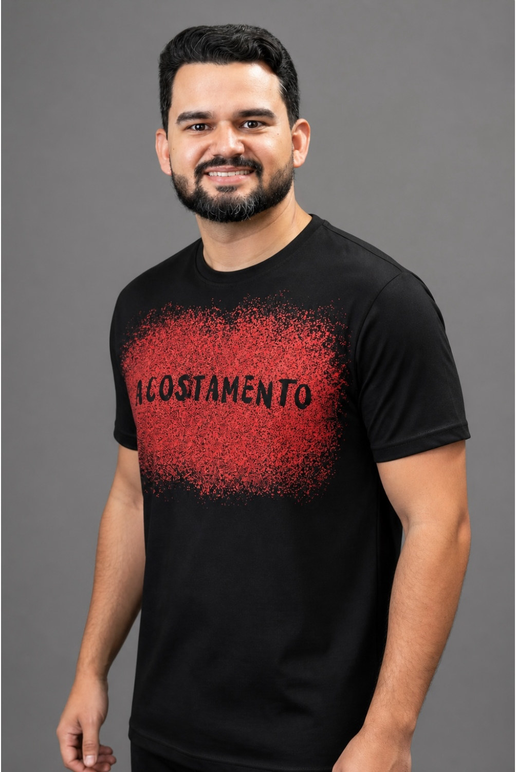 CAMISETA MASC TOUCH NEON SILK ACOSTAMENTO - PRETA REF.96102046 — Preto