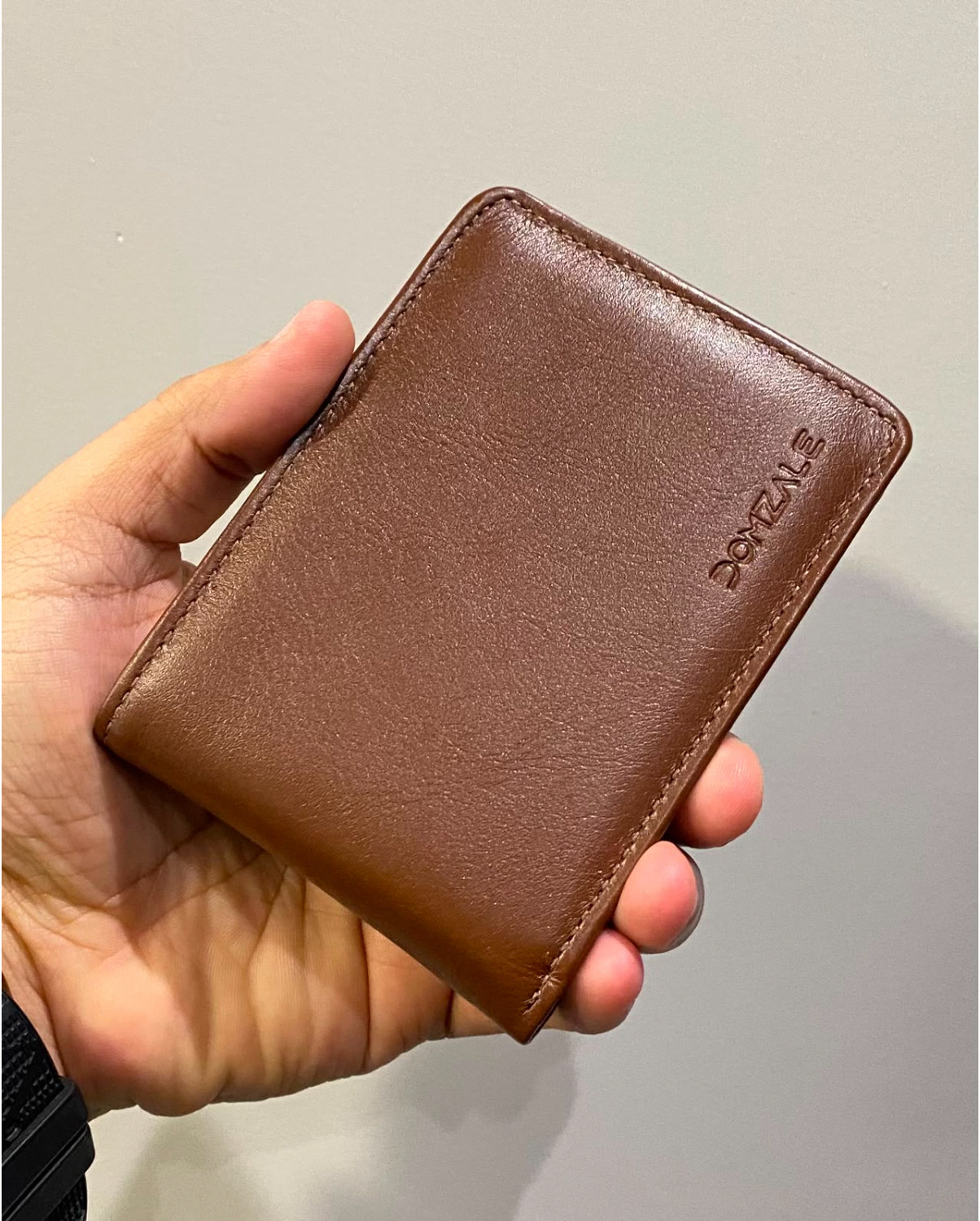Carteira Masculina Couro Domzale Ref.22910 — Marrom Conhaq